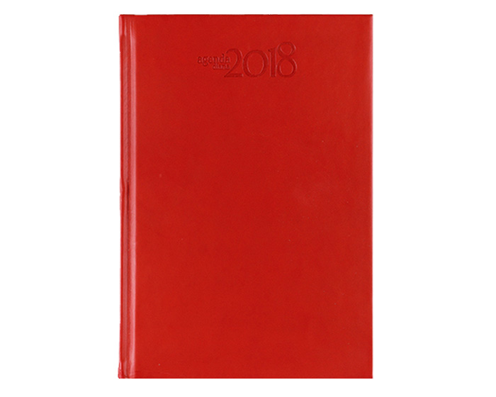 AGENDA DIARIA 2018 AD2018 ROJO